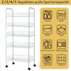 2/3/4/5 Tier Kitchen Storage Rack Wheel Trolley Food Vegetable Fruit Cart Drawer