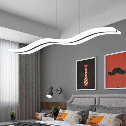 100cm LED Ceiling Light Adjustable Height Pendant Lamp Home Office White Light