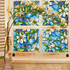 3D Flowers Decorative Window Film Privacy Static Clings Glass Sticker DIY