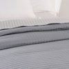 Stylish Bedspread Quilted Comfortable Bedding Cover Double Sided Polyester Grey