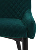 2X Velvet Dining Chairs Diamond Seat Padded Kitchen Dining room Chairs CLIPOP