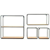 Set of 4 Retro Metal Wall Shelf Industrial Style Shelves Storage Display Unit UK