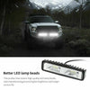 2Pcs 6 Inch 48W LED Work Lights Bar Flood Fog Lamp Offroad Driving Truck SUV ATV