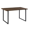 Wood Dining Table U-shaped Metal Leg Rectangle Table Desk Home Kitchen Furniture