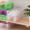 10/15/20x Plastic Shoe Storage Boxes Drawer Clear Organiser Container Stackable