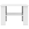 White High Gloss Coffee Table Storage Shelf Living Room Home Office Furniture