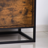 Industrial Side Cabinet Vintage Storage Sideboard Rustic Hallway Console Table
