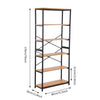 Industrial Bookshelf 6 Tier Ladder Shelf Metal Display Rack Storage Shelving UK