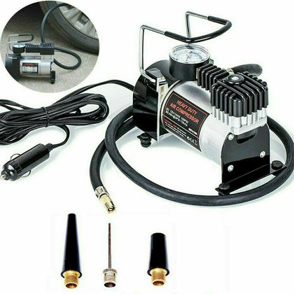 12V HEAVY DUTY ELECTRIC CAR TYRE INFLATOR 150 PSI AIR COMPRESSOR INFLATING PUMP