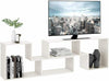 White TV Stand Unit Cabinet Beside End Standing Table Bedroom Living Room