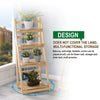 4 Tier Ladder Wall Shelf Bookcase Shelving Unit Wood Storage/Displa