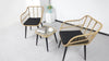 3pcs Rattan Chair Set Garden Patio Conversation Outdoor Furniture Table 2 Chairs