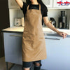 Women canvas Apron with Pockets Butcher Craft Baking Chefs Kitchen Cooking BBQ