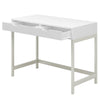 COMPUTER DESK WITH 2 STORAGE DRAWERS HOME OFFICE STUDY WRITING DESK WOODEN TABLE
