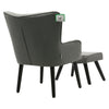 Smiling Modern Armchair Wingback Chair Footstool Living Room Stool Ottoman Sofas