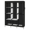 New 71" Fabric Wardrobes Clothes Closet 8 Storage Shelves with 3 Handing Rail