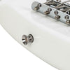 Glarry Basswood Electric GJass Bass Guitar w/ Power Wire Tools Bag Pick White