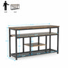Tribesigns TV Cabinet Media Console Sofa Table w/ Open Stoareg Shelves