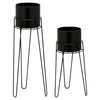 Tall Indoor Metal Hairpin Leg Plant Pots & Stands For Hall/Conservatory