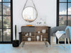 Sideboard or TV Stand Cabinet 2 Door Cupboard 1 Drawer Oak and Grey Finish