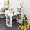 White Office Computer Desk with 4 Tier Shelves PC Laptop Study Table Workstation