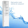 Bathroom Tall Cabinet Slim Freestanding Storage Organizer W/ Adjustable Shelves