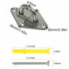 Heavy Duty Hammock Hanging Hook Kit Stainless Swing Chair Swivel Hardware Set