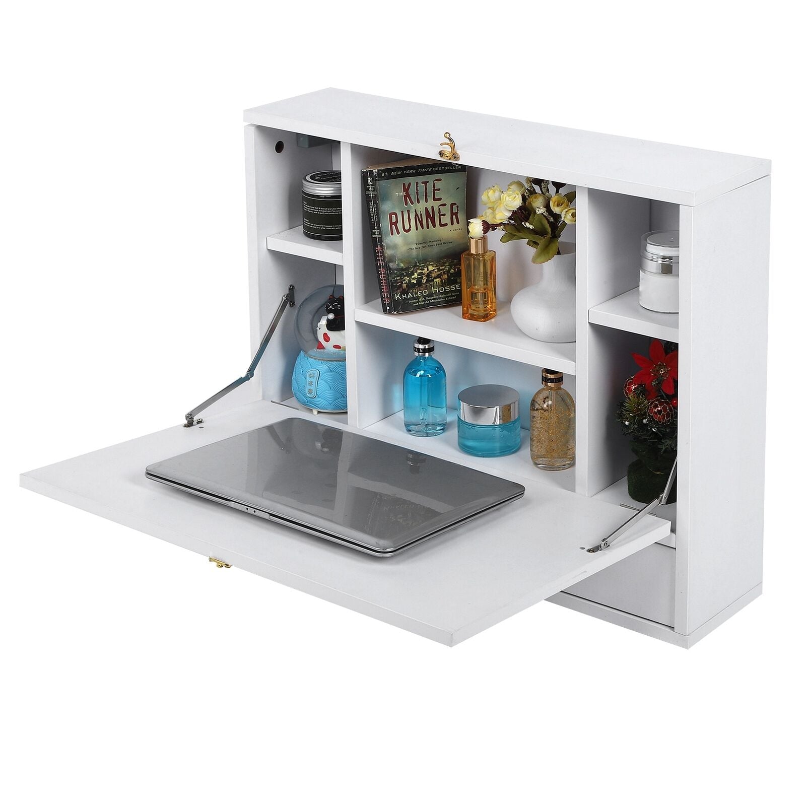 Floating Wall Mounted Table Folding Storage Unit Computer Desk Study Workstation