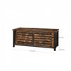 INDUSTRIAL Style TV Unit Stand Vintage Rustic Sideboard Storage Media Cabinet