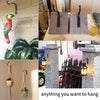 4PCS Garden Hanging Wall Brackets Outdoor Basket Plant Pot Hanger Hooks Decor
