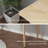 Scandinavian Computer Laptop Office Writing Work Desk Table w Drawers Oak Color