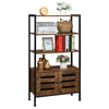 Multifunctional Bookshelf Storage Cabinet Bookcase w/ Shelves & Cupboard