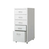 Office Metal Filing Cabinet Cupboard Drawer Unit on Castors Cabinet 5 Drawers UK