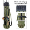Portable Fishing Rod Bag Outdoor Tackle Pole Reel Storage Organizer Holder Cases