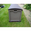 Large Plastic Garden Storage Box Lockable Waterproof Wheels Shed Outdoor Garage