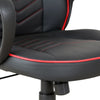 Vinsetto PU Leather Office/ Gaming Chair Adjustable Padded Swivel Black/Red