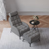 Recliner Leisure Chair Armchair Sofa Bed Upholstered Lounge Chair with Footstool