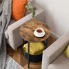 Round Side Table Sofa End Coffee Table Bedside Table 40 x 40 x 60.5 cm