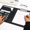 A4 Conference Folder Folio Case Clipboard PU Leather Business Document Organiser