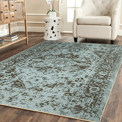 Vintage Traditional Living Room Rug Large Bed Room Mat Hallway Carpet Non