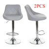 2X Bar Stools Leather Swivel Gas Lift Chair Kitchen Breakfast Pub Black,Red,Grey