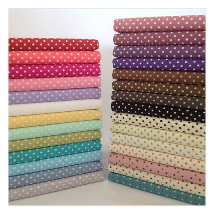 3mm Polka Dot Collection 100% Cotton Fabric, Sewing, Craft, Spots ROSE & HUBBLE