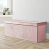 Folding Ottoman Chest Solid Sturdy Storage Space Saving Bedding Box Trunk
