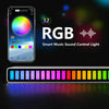 Car Atmosphere LED Strip Light Bar Sound Control Music Sync Rhythm RGB Lamp UK