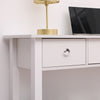 Mondeer White Console Table 2/3 Drawers Wooden Shelf Hallway Storage Side Desk