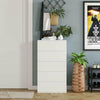 5 drawer chest of drawers White Bedroom Furniture Storage Bedside Cabinet Tall