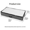 2X 90L Underbed Clothes Storage Bags Zipped Organizer Wardrobe Cube Closet Boxes