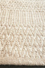 Large size Beige soft 120x180cm Reversible rug. Modern Cotton Serengeti rug