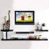 One 100x30cm Black Matt Wall Floating Shelves Storage Bookcase Display DIY Home