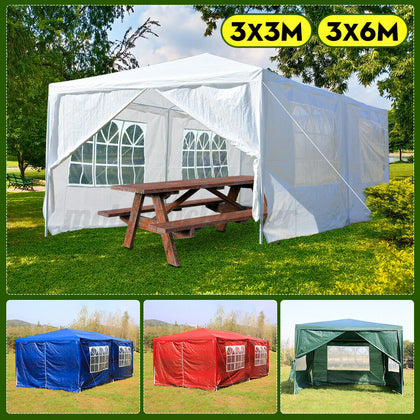 3x3M/3x6M Waterproof Garden Outdoor Gazebo Marquee Heavy Duty Party Tent Canopy